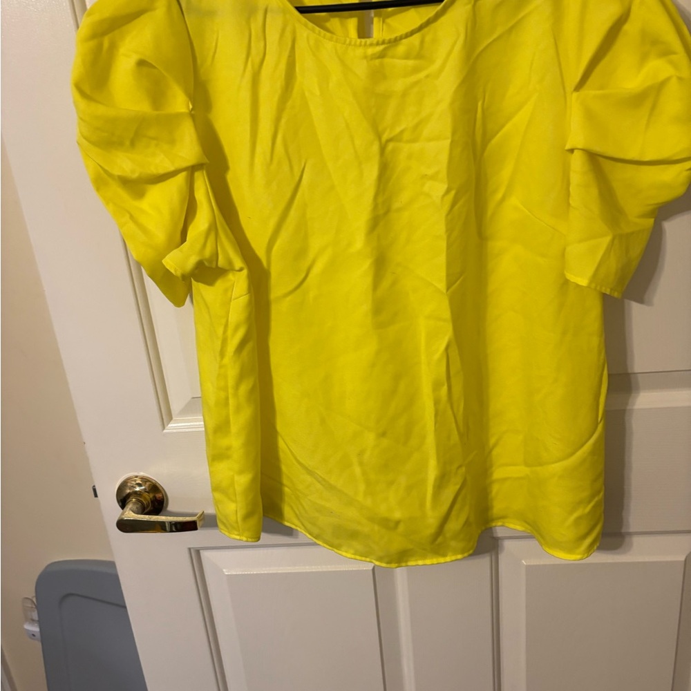 SHEIN Bright Yellow Blouse
